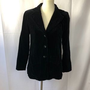 VINTAGE VELVET Blazer Jacket Black Size 9 Juniors